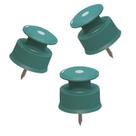 Isolador Cerca Elétrica Roldana 30x30 Prego Verde 500 Peças