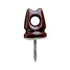 Isolador Olhal de Porcelana 72 mm x 54 mm (Pimentão) - Fertak