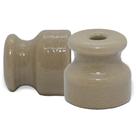 Isolador Roldana Porcelana 24x24mm Chocadeira Kit 50 Peças