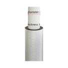 Isolamento De Tubos De Espuma Autoadesiva De Estilo Aberto De 16-60mm Com Folha De Alumínio Para