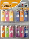 Isqueiro bic mini cartela 12 unidades coloridas