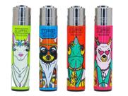 Isqueiro Clipper Maxi Hippie Theme 3 (Display c/ 24un)