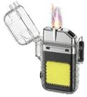 Isqueiro com Lanterna LED Recarregável USB Compacto