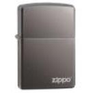 Isqueiro de bolso Zippo Black Ice com logotipo Zippo