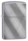 Isqueiro de bolso Zippo Diagonal Weave cromado escovado Isqueiro de bolso Zippo Diagonal Weave cromado escovado