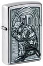 Isqueiro de bolso Zippo Firefighter Design Street Chrome