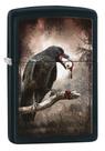Isqueiro de bolso Zippo Goth-Raven Eyeball à prova de vento