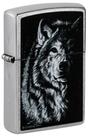 Isqueiro de Bolso Zippo Lindsay Kivi Shadow Wolf Cromado