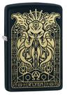 Isqueiro de bolso Zippo Monster Design preto fosco