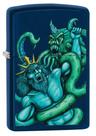 Isqueiro de bolso Zippo Navy Matte Sea King à prova de vento
