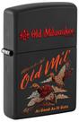 Isqueiro de Bolso Zippo Old Milwaukee Duck Hunt Design Preto Fosco