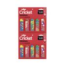 Isqueiro decorado cricket Cartela com 10 unidades descartáveis Carnival