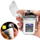 Isqueiro Elétrico A Prova De Vento Com Lanterna Iluminação Forte, Médio e Strobo Recarregável TB1906