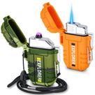 Isqueiro externo Laffizz Waterproof Plasma USB Recarregável