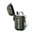 Isqueiro F12 Camouflage Dual Arc USB recarregável à prova d'água