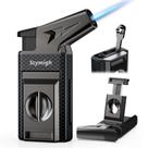 Isqueiro Scymigh All-in-One com cortador e perfurador de fibra de carbono