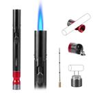 Isqueiro SOMGEM 5 em 1 Jet Flame com suporte de corte