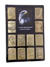 Isqueiro Tipo Zippo Dourado Desenhado