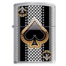 Isqueiro Zippo Ace of Spades cromado escovado 7951 Isqueiro Zippo Ace of Spades cromado escovado 7951