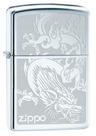 Isqueiro Zippo Dragão Gravado Cromo Alto Brilho