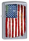 Isqueiro Zippo Grunge American Flag Street Chrome 77406
