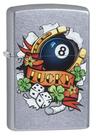 Isqueiro Zippo Luck Tattoo Street Chrome, recarregável