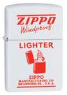 Isqueiro Zippo Vintage e à prova de vento, branco, vermelho fosco 80466