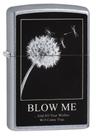 Isqueiro Zippo Wishes Street Chrome em metal genuíno à prova de vento