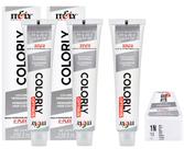 Itely Kit c/3 Tintas Colorly 1n Preto 60 ml
