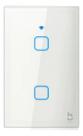 Iterruptor Touch Inteligente Wi-Fi 2 Tecla Alexa Siri TuyI - Branco