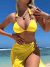 J3001-Biquíni Bikini Bojo Luxo Pedraria Conjunto Saída Praia Ag415
