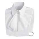 Jabot de chiffon removível de estilo vitoriano falso para mulheres