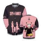 Jac contrastante de beisebol de manga comprida da Spys Family Anyas Forgers