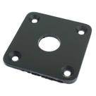 Jack plate guitarra quadrado Reto PRETO plástico PLJC BLK Jack plate guitarra quadrado Reto PRETO plástico PLJC BLK