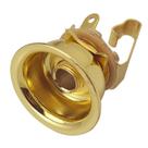 Jack plate guitarra telecaster dourado c/ jack