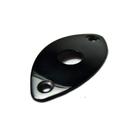 JACK PLATE P/GUITAR DOLPHIN Oval Preto