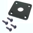 Jack plate quadrado de Plastico Preto PLJC BLK + parafusos