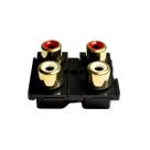 Jack rca quadrupla gold vm/bc