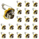 Jack Socket Luomorgo de 6,35 mm/0,25 polegadas de comprimento para guitarra elétrica