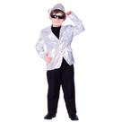 Jacket Dress Up America Sequin para crianças - festa de lantejoulas para meninos