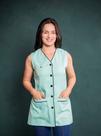 Jaleco Alice - Verde Claro com Preto - Estilo e Conforto