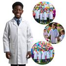 Jaleco Escolar Infantil Branco Médico Cientista Professor Mirim Tamanho 4