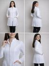 Jaleco Feminino Acinturado C/ Zíper Manga Longa Premium Top Laboratório, Escola, Faculdade, Médico, Jaleco Feminino Acinturado C/ Zíper Manga Longa Premium Top Laboratório, Escola, Faculdade, Médico,