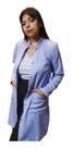 Jaleco Feminino Branco Uniforme Hospitalar - Pronta Entrega
