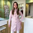 Jaleco Feminino Gabardine acinturado plus