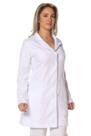 Jaleco feminino gabardine manga longa gola esporte