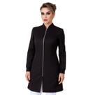 Jaleco Feminino Gola Padre Zíper Oxford Branco Preto Rosa Jaleco Feminino Gola Padre Zíper Oxford Branco Preto Rosa