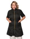 Jaleco Feminino Oxford Malta Plus Size Preto