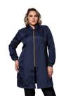 Jaleco Feminino Oxford Plus Size Nice Azul Marinho
