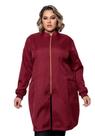 Jaleco Feminino Oxford Plus Size Nice Bordo